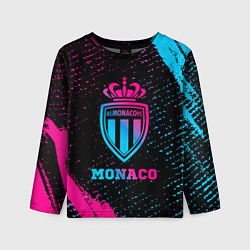 Лонгслив детский Monaco - neon gradient, цвет: 3D-принт