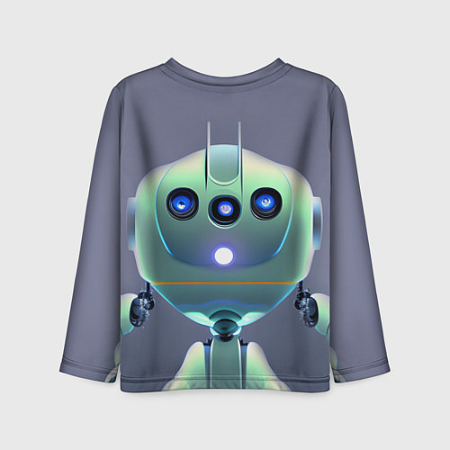 Детский лонгслив Робот человекоподобный / 3D-принт – фото 2
