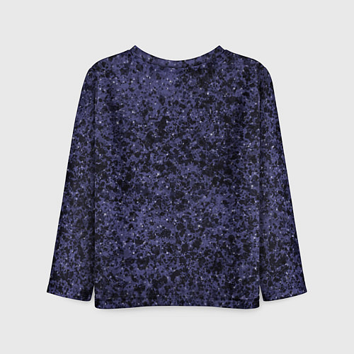 Детский лонгслив Абстракция брызги фиолетовый / 3D-принт – фото 2