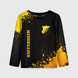 Детский лонгслив Hoffenheim - gold gradient вертикально