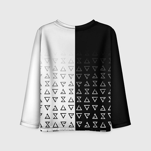 Детский лонгслив Ведьмак - красные следы от когтей / 3D-принт – фото 2