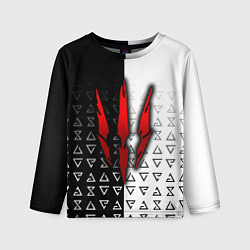 Детский лонгслив Ведьмак - красные следы от когтей