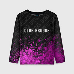 Лонгслив детский Club Brugge pro football посередине, цвет: 3D-принт