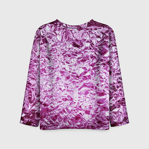 Детский лонгслив Сверкающая розовая фактура фольги / 3D-принт – фото 2