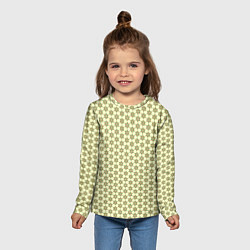 Лонгслив детский Паттерн разноцветные звездочки, цвет: 3D-принт — фото 2