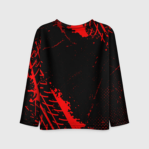 Детский лонгслив Renault red sport tires / 3D-принт – фото 2