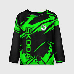 Лонгслив детский Skoda - green uniform, цвет: 3D-принт