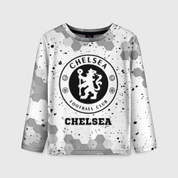 Лонгслив детский Chelsea sport на светлом фоне, цвет: 3D-принт