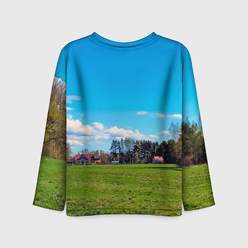 Детский лонгслив Пригородный пейзаж / 3D-принт – фото 2