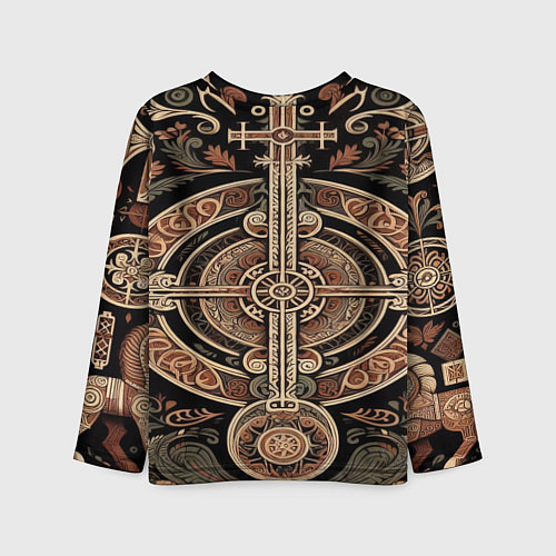 Детский лонгслив Символика славянской мифологии / 3D-принт – фото 2