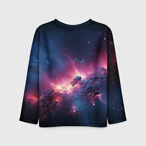 Детский лонгслив Взрыв в космосе / 3D-принт – фото 2