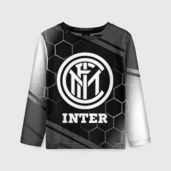 Лонгслив детский Inter sport на темном фоне, цвет: 3D-принт