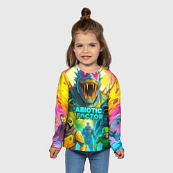 Лонгслив детский Abiotic Factor яркие монстры, цвет: 3D-принт — фото 2