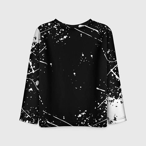 Детский лонгслив Аякс краски брызги спорт / 3D-принт – фото 2