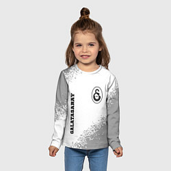 Лонгслив детский Galatasaray sport на светлом фоне вертикально, цвет: 3D-принт — фото 2