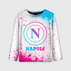 Лонгслив детский Napoli neon gradient style, цвет: 3D-принт