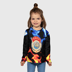 Лонгслив детский СССР битва огней, цвет: 3D-принт — фото 2