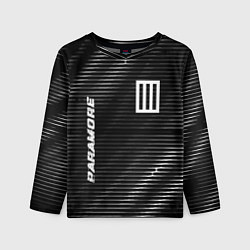 Лонгслив детский Paramore metal rock lines, цвет: 3D-принт