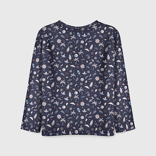 Детский лонгслив Ежик играет на гитаре жаркое лето / 3D-принт – фото 2