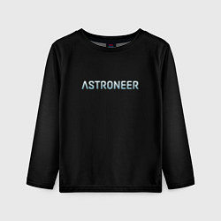 Детский лонгслив Astroneer logo