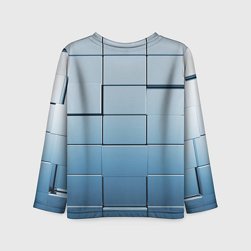 Детский лонгслив Текстура кубы выпуклые / 3D-принт – фото 2