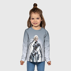 Лонгслив детский Barbie - cyber warrior, цвет: 3D-принт — фото 2