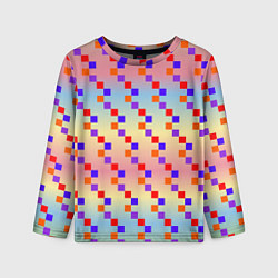 Лонгслив детский Тетрис импровизированный, цвет: 3D-принт