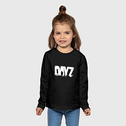 Лонгслив детский Dayz logo white, цвет: 3D-принт — фото 2
