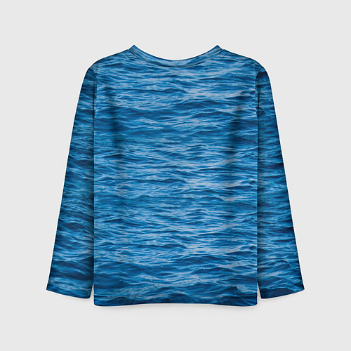 Детский лонгслив Будь спокоен и греби / 3D-принт – фото 2