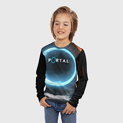 Лонгслив детский Portal logo game, цвет: 3D-принт — фото 2