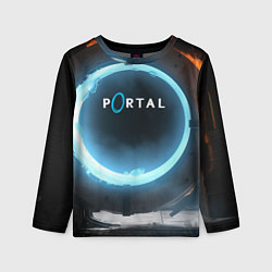 Детский лонгслив Portal logo game