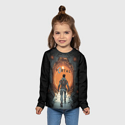 Лонгслив детский Вперед в портал, цвет: 3D-принт — фото 2