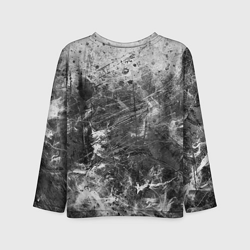 Детский лонгслив Абстракция - серый дым / 3D-принт – фото 2