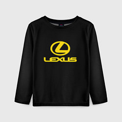 Детский лонгслив Lexus yellow logo