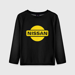 Детский лонгслив Nissan yellow logo