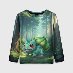 Лонгслив детский Bulbasaur pokemon, цвет: 3D-принт