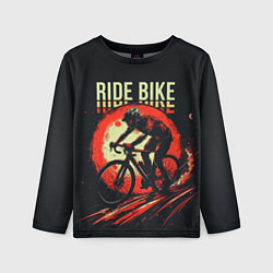 Детский лонгслив Ride bike