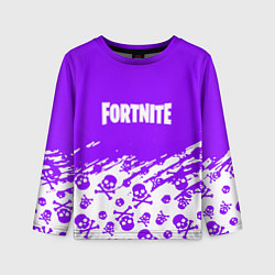 Детский лонгслив Fortnite skull pattern