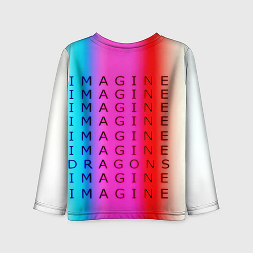 Детский лонгслив Imagine Dragons neon rock / 3D-принт – фото 2