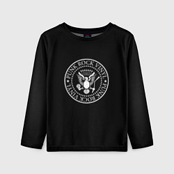 Детский лонгслив Ramones logo rock