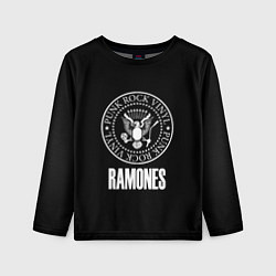 Детский лонгслив Ramones rock logo