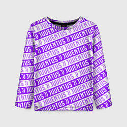 Лонгслив детский Juventus pattern, цвет: 3D-принт