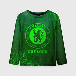 Лонгслив детский Chelsea - green gradient, цвет: 3D-принт