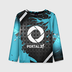 Детский лонгслив Portal game краски