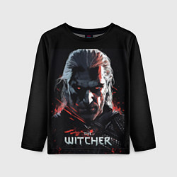 Лонгслив детский The Witcher dark style, цвет: 3D-принт