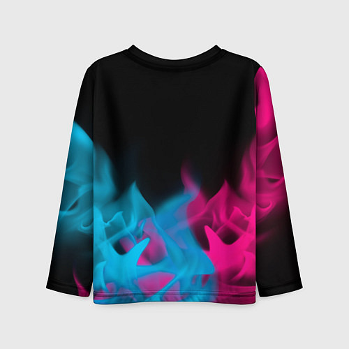 Детский лонгслив Deadlock - neon gradient посередине / 3D-принт – фото 2