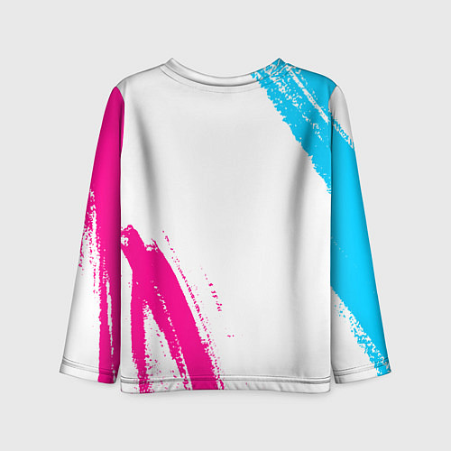 Детский лонгслив Deadlock neon gradient style вертикально / 3D-принт – фото 2