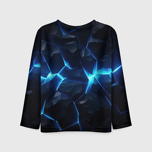 Детский лонгслив Deadlock logo синий лого / 3D-принт – фото 2