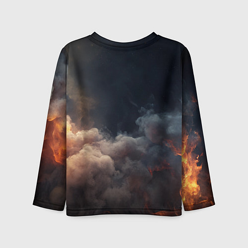 Детский лонгслив Deadlock лого и туман / 3D-принт – фото 2