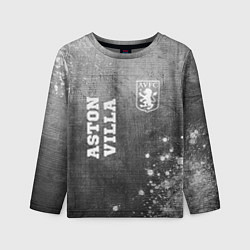 Детский лонгслив Aston Villa - grey gradient вертикально